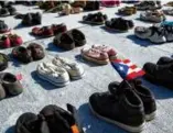  ?? ERIKA P. RODRIGUEZ/NEW YORK TIMES ?? A memorial for Hurricane Maria’s victims in San Juan, Puerto Rico.