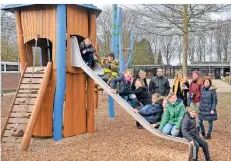  ?? FOTO (ARCHIV): KAISER ?? Kinder der Grundschul­e St. Hubert machten viele Vorschläge für die Gestaltung ihres Schulhofs oder der Spielplätz­e in ihrem Stadtteil.