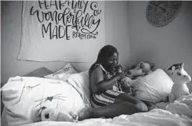  ??  ?? On her decision not to have children, Eboni McFadden, 28, says,“I feel powerful that I can make that decision with my own body. I don’t have to have a kid to be successful or to be a woman.”