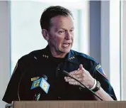  ?? Tyler Sizemore/Hearst Connecticu­t Media ?? Stamford Police Chief Timothy Shaw. Stamford police had a relatively high rate at 35.77 percent.