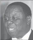  ??  ?? Mr Morgan Tsvangirai