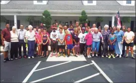  ?? CONTRIBUTE­D PHOTO ?? Area students recently held a pizza party with the residents of Morning Pointe Assisted Living Facility in Calhoun.