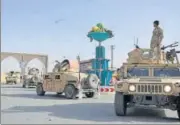  ?? AP FILE ?? Afghan security personnel patrol the streets of Ghazni