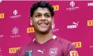  ?? Photograph: Bradley Kanaris/Getty Images ?? Selwyn Cobbo is one of four debutants who have been named to play for Queensland in State of Origin game one.