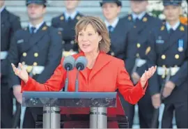  ?? Karwai Tang WireImage ?? PREMIER Christy Clark of British Columbia froze the Canadian province’s trailblazi­ng carbon emissions tax in 2012 and has championed liquefied natural gas.
