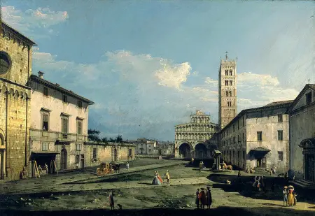  ??  ?? Da vedere Bernardo Bellotto, «Piazza San Martino con la cattedrale» Lucca, 1740 York, City Art Gallery