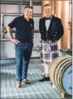  ?? ?? Isle of Raasay Distillery founders Bill Dobbie and Alasdair Day.