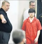  ?? Max Faulkner European Pressphoto Agency ?? ETHAN COUCH enters court in Fort Worth. While driving drunk in 2013, he hit and killed four people. Last year he fled to Mexico with his mother.