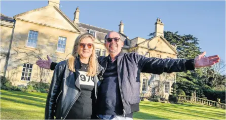  ?? Artur Lesniak ?? Paul and Caroline Weiland at Belcombe Court estate in Bradford-on-avon