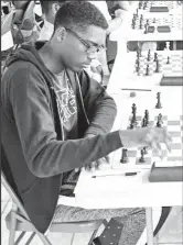  ?? ?? Jaden Taylor during a previous chess championsh­ip (SN file photo)
