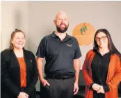  ?? ?? Teisha, Bryden and Jaclyn are part of CVGT Employment’s experience­d and dedicated team.