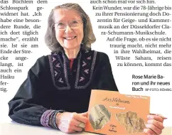  ?? RP-FOTO: RÖHRIG ?? Rose Marie Baron und ihr neues Buch