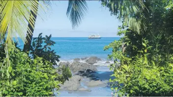  ?? AARON SAUNDERS ?? UnCruise Adventures’ 62-guest Safari Voyager provides in-depth expedition-style cruises through Costa Rica and Panama. UnCruise is offering three itinerarie­s for its inaugural season in Central America.