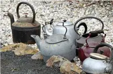  ??  ?? Old kettles were snapped up at auction.