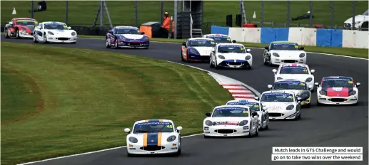  ??  ?? Mutch leads in GT5 Challenge and would go on to take two wins over the weekend