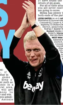  ?? REX ?? Riding high: David Moyes