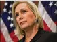  ?? GETTY IMAGES ?? Sen. Kirsten Gillibrand and declared Trump’s tweet to be sexually suggestive, an assertion the White House has rejected.