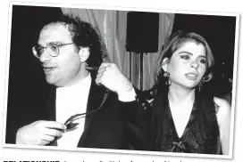  ??  ?? RELATIONSH­IP: Ivana Lowell with her former boyfriend Bob Weinstein, the brother of disgraced movie mogul Harvey