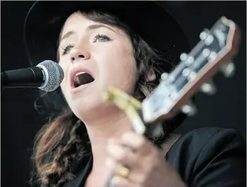  ?? JOHN LUCAS/EDMONTON JOURNAL/FILE ?? Singer Cayley Thomas has submitted music for the new site, Capital City Records.