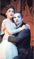  ?? PROVIDED ?? Meghan Picerno (Christine Daaé) and Bronson Norris Murphy (The Phantom) star in “Love Never Dies,” the sequel to “The Phantom of the Opera.” The musical debuted in Memphis Tuesday, Sept. 4.