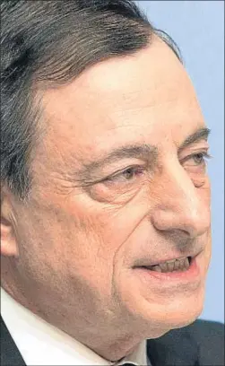  ?? MARTIN LEISSL /BLOOMBERG ?? Mario Draghi, presidente del BCE