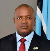  ??  ?? President of Botswana Mokgweetsi Masisi