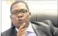  ??  ?? MATRICS MUST STAY: Gauteng Education MEC Panyaza Lesufi