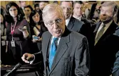  ?? ANDREW HARNIK/AP ?? Senate Majority Leader Mitch McConnell. R-Ky., said both parties need to work on meeting next week’s deadline.