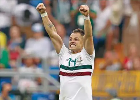  ?? | AP ?? El Chicharito es el máximo goleador del Tri en Mundiales, junto a Luis Hernández, con cuatro tantos.