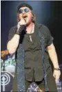  ?? PHOTO BY JOHN ATASHIAN ?? Vocalist Joseph Williams sings “Hold The Line” during the start of the Toto concert at the Warner Theatre in Torrington on June 27. The band has released 17 albums and sold more than 40 million records worldwide to date. They have been honored with...