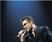  ??  ?? George Michael performing during his ‘25 Live’ world tour in Madrid in 2006