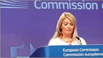  ??  ?? Mina Andreeva, European Commission Spokeswoma­n