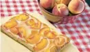  ?? KARL MERTON FERRON/BALTIMORE SUN ?? Baltimore peach cake is a seasonal delicacy.