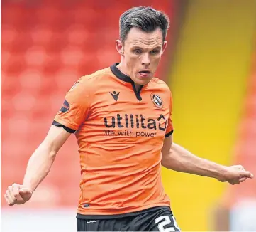  ??  ?? NAPPY DAYS: United striker Lawrence Shankland has recently become a dad.