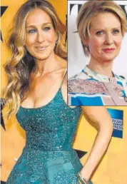  ?? PHOTOS: CHARLES SYKES/ INVISION/AP ?? Cynthia Nixon (inset) and Sarah Jessica Parker have worked together in the TV series Sex and The City