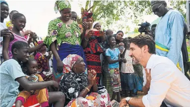  ?? SEAN KILPATRICK THE CANADIAN PRESS ?? Prime Minister Justin Trudeau was in Africa this week pitching to win a temporary seat on the United Nations Security Council.