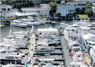  ?? MIKE STOCKER/STAFF PHOTOGRAPH­ER ?? Show Management, which has put on the Fort Lauderdale Internatio­nal Boat Show, is changing hands.