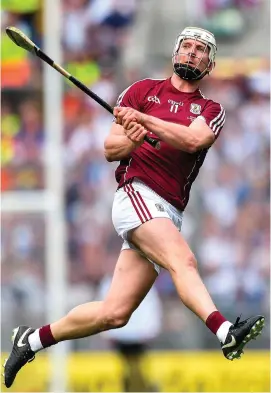  ??  ?? Joe Canning was voted Hurler of the Year in 2017 despite not scoring a goal