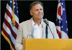  ?? (Photo by John Minchillo, AP) ?? Fred Warmbier, father of Otto Warmbier, a University of Virginia undergradu­ate student who was imprisoned in North Korea in March 2016, speaks during a news conference, Thursday, June 15, 2017, at Wyoming High School in Cincinnati. Otto Warmbier,...