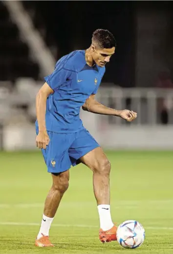  ?? IMAGES/ ROBERT CIANFLONE Picture: GETTY ?? CALMING INFLUENCE: A fully fit Raphael Varane will return when France faces Denmark.