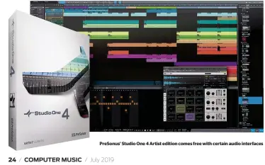  ??  ?? PreSonus’ Studio One 4 Artist edition comes free with certain audio interfaces