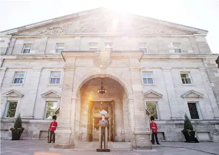  ?? JUSTIN TANG / THE CANADIAN PRESS ?? Julie Payette has not lived in Rideau Hall, the traditiona­l residence of the Governor General, since her installati­on.