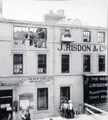  ??  ?? Risdon’s was gutted in the 1898 fire