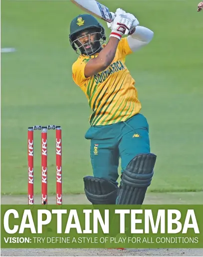  ?? Gallo Images ?? BIG TASK. New Proteas limited-overs captain Temba Bavuma will take the reins for the first time in the opening one-day internatio­nal against Pakistan at Centurion on Friday.Picture: