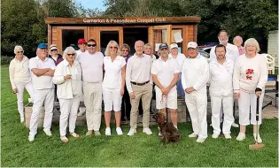  ?? ?? Camerton and Peasedown croquet club. ‘Winners at Finals’ Day’