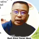  ??  ?? Bell Pilot Sean Mah.
