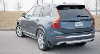  ?? CLAYTON SEAMS • POSTMEDIA ?? The XC90 has aged extremely well, both from a visual standpoint and in terms of its powertrain.