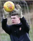  ??  ?? New Livi keeper Max Stryjek