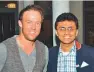  ?? ?? Anis Sajan with AB de Villiers.