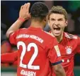  ?? Foto: dpa ?? Serge Gnabry und Thomas Müller gehö‰ ren wieder zum Kader.